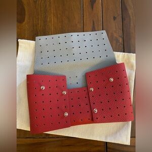 Authentic Hermes petit h reversible leather pouch / clutch (limited edition)